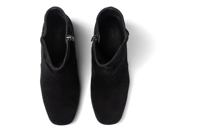 ABEO Footwear Avenue Mid Black Suede Women Boots ABEO Footwear Avenue Mid Black Suede Women Boots