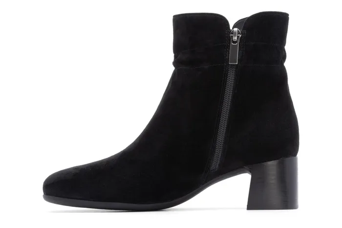 ABEO Footwear Avenue Mid Black Suede Women Boots ABEO Footwear Avenue Mid Black Suede Women Boots