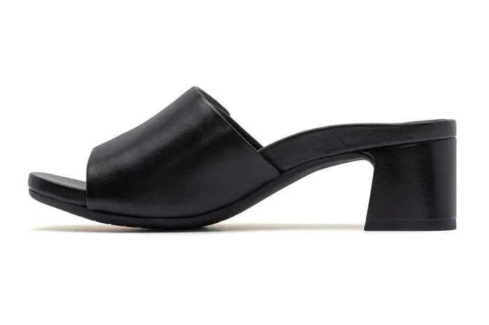 ABEO Footwear Avenue Slide Black Leather Women Dress ABEO Footwear Avenue Slide Black Leather Women Dress