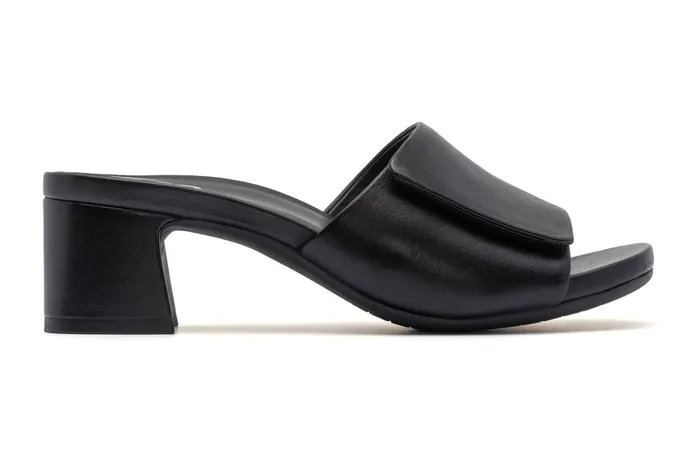 ABEO Footwear Avenue Slide Black Leather Women Dress ABEO Footwear Avenue Slide Black Leather Women Dress
