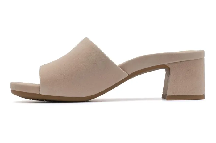 ABEO Footwear Avenue Slide Cuban Sand Suede Women Dress ABEO Footwear Avenue Slide Cuban Sand Suede Women Dress