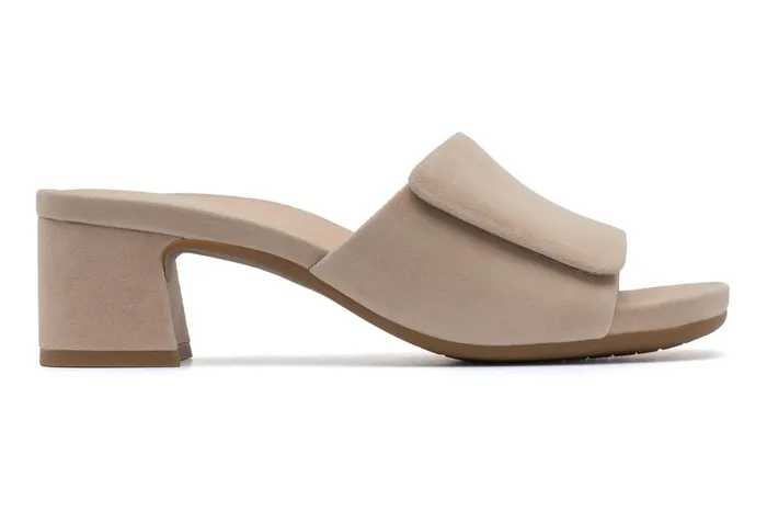 ABEO Footwear Avenue Slide Cuban Sand Suede Women Dress ABEO Footwear Avenue Slide Cuban Sand Suede Women Dress