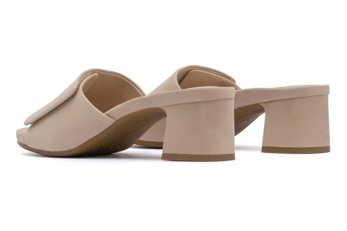 ABEO Footwear Avenue Slide Cuban Sand Suede Women Dress ABEO Footwear Avenue Slide Cuban Sand Suede Women Dress