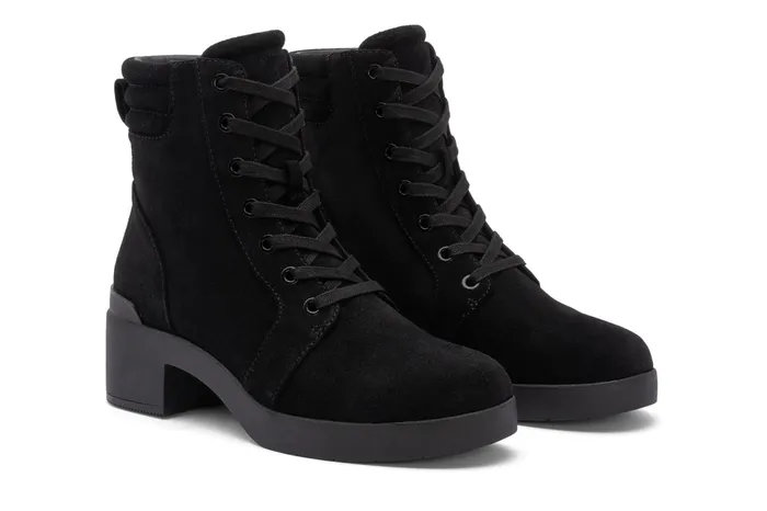 ABEO Footwear Capital Lace Black Women Boots ABEO Footwear Capital Lace Black Women Boots