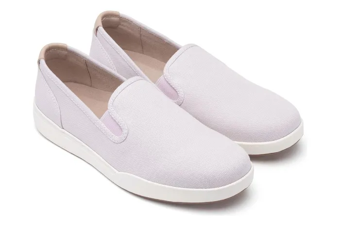 ABEO Footwear Encore Slip On Lilac Canvas Women Sneakers ABEO Footwear Encore Slip On Lilac Canvas Women Sneakers