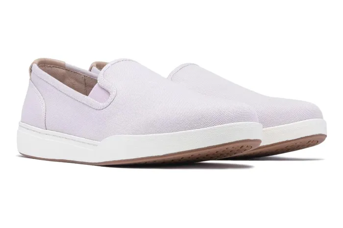 ABEO Footwear Encore Slip On Lilac Canvas Women Sneakers ABEO Footwear Encore Slip On Lilac Canvas Women Sneakers