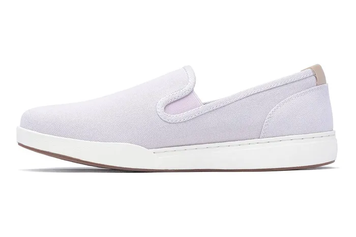 ABEO Footwear Encore Slip On Lilac Canvas Women Sneakers ABEO Footwear Encore Slip On Lilac Canvas Women Sneakers