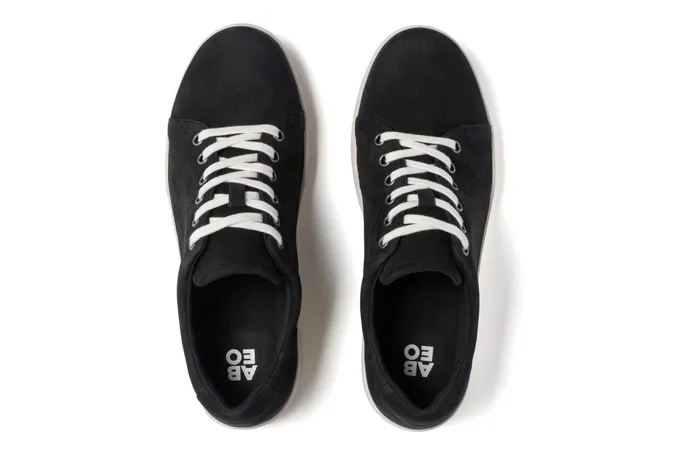 ABEO Footwear Encore Sneaker Black Nubuck Women Sneakers ABEO Footwear Encore Sneaker Black Nubuck Women Sneakers