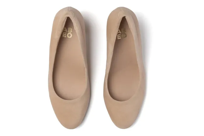 ABEO Footwear Tempo Pump Cuban Sand Suede Women Dress ABEO Footwear Tempo Pump Cuban Sand Suede Women Dress