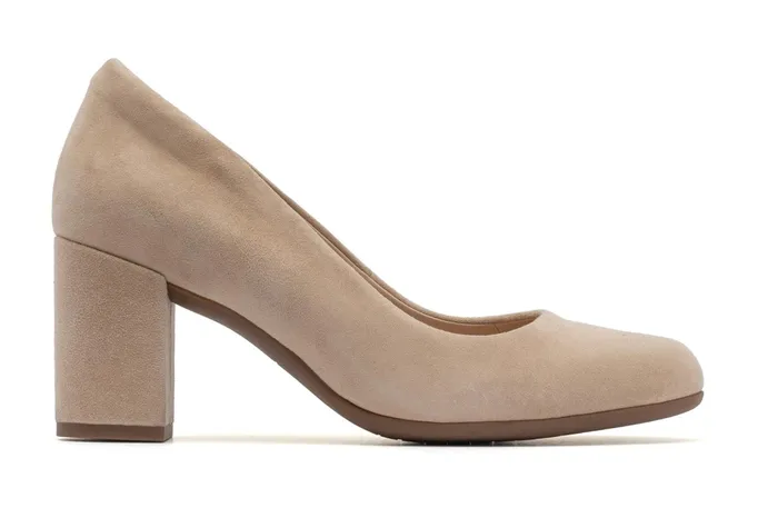 ABEO Footwear Tempo Pump Cuban Sand Suede Women Dress ABEO Footwear Tempo Pump Cuban Sand Suede Women Dress