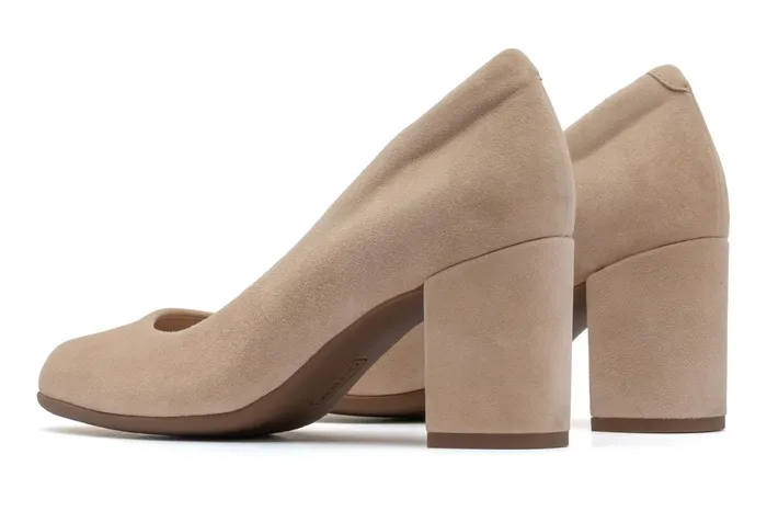 ABEO Footwear Tempo Pump Cuban Sand Suede Women Dress ABEO Footwear Tempo Pump Cuban Sand Suede Women Dress