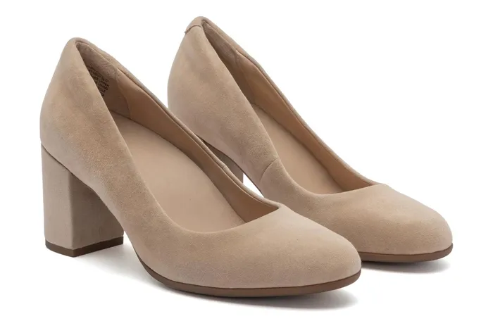 ABEO Footwear Tempo Pump Cuban Sand Suede Women Dress ABEO Footwear Tempo Pump Cuban Sand Suede Women Dress