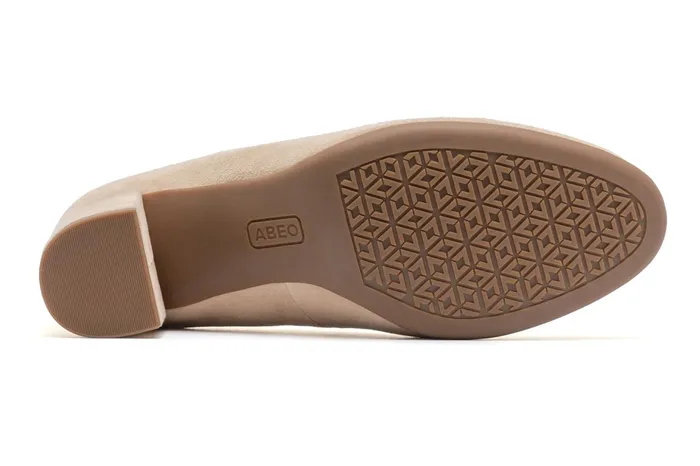 ABEO Footwear Tempo Pump Cuban Sand Suede Women Dress ABEO Footwear Tempo Pump Cuban Sand Suede Women Dress