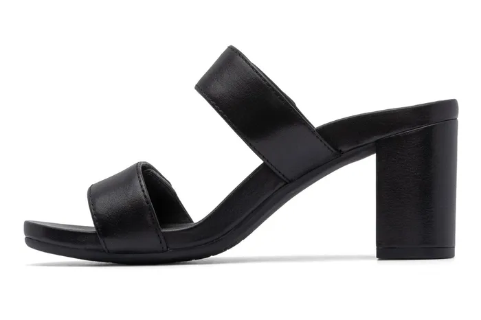 ABEO Footwear Tempo Slide Black Leather Women Dress ABEO Footwear Tempo Slide Black Leather Women Dress