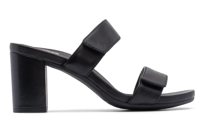 ABEO Footwear Tempo Slide Black Leather Women Dress ABEO Footwear Tempo Slide Black Leather Women Dress