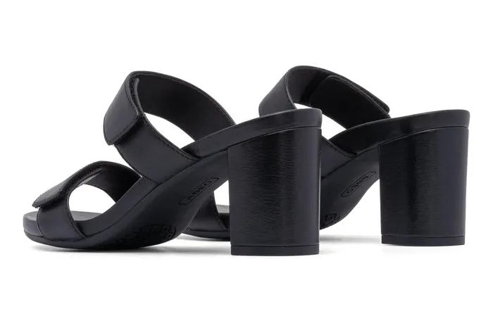 ABEO Footwear Tempo Slide Black Leather Women Dress ABEO Footwear Tempo Slide Black Leather Women Dress