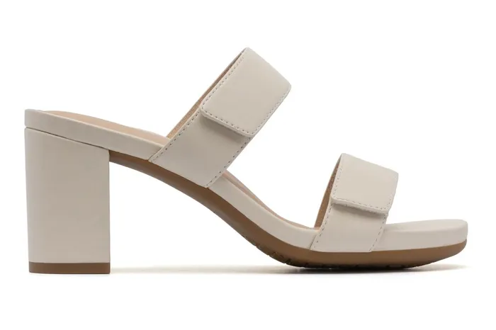 ABEO Footwear Tempo Slide Off White Leather Women Dress ABEO Footwear Tempo Slide Off White Leather Women Dress