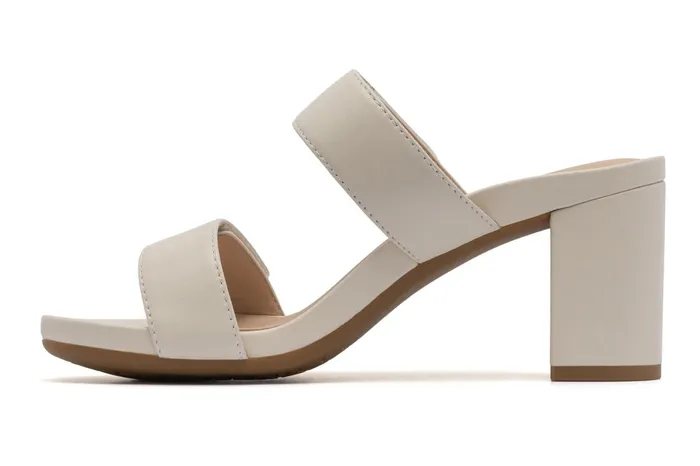 ABEO Footwear Tempo Slide Off White Leather Women Dress ABEO Footwear Tempo Slide Off White Leather Women Dress
