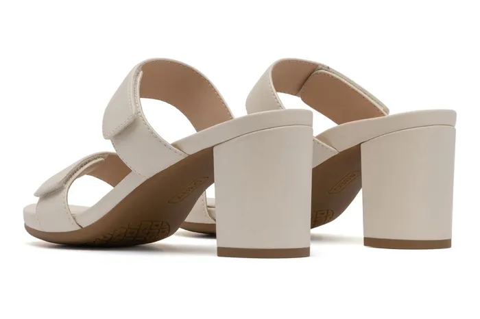 ABEO Footwear Tempo Slide Off White Leather Women Dress ABEO Footwear Tempo Slide Off White Leather Women Dress