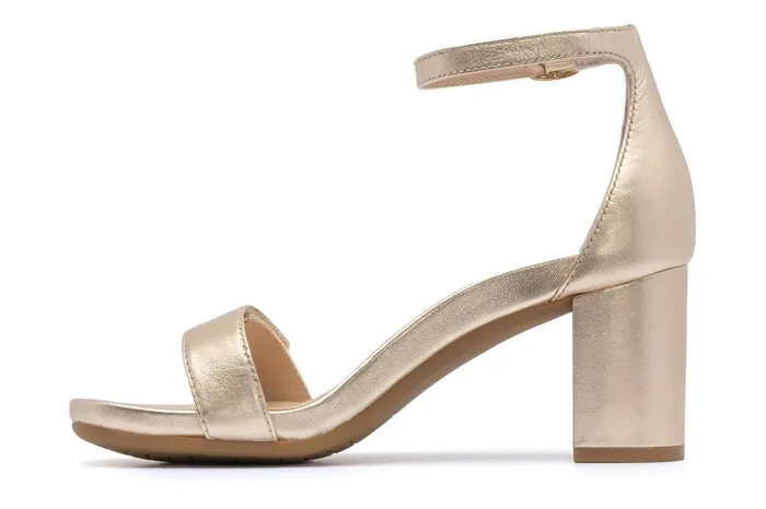 ABEO Footwear Tempo Strap Light Gold Leather Women Dress ABEO Footwear Tempo Strap Light Gold Leather Women Dress