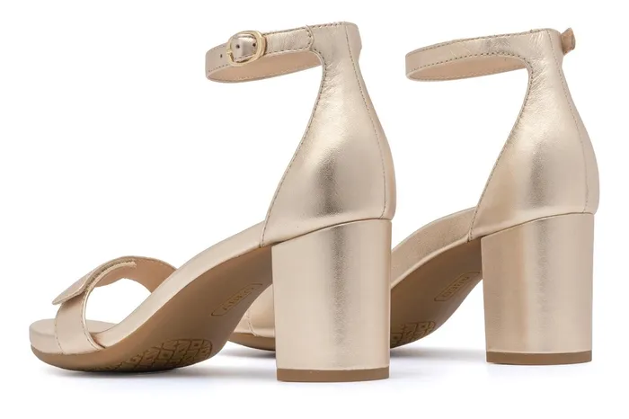 ABEO Footwear Tempo Strap Light Gold Leather Women Dress ABEO Footwear Tempo Strap Light Gold Leather Women Dress