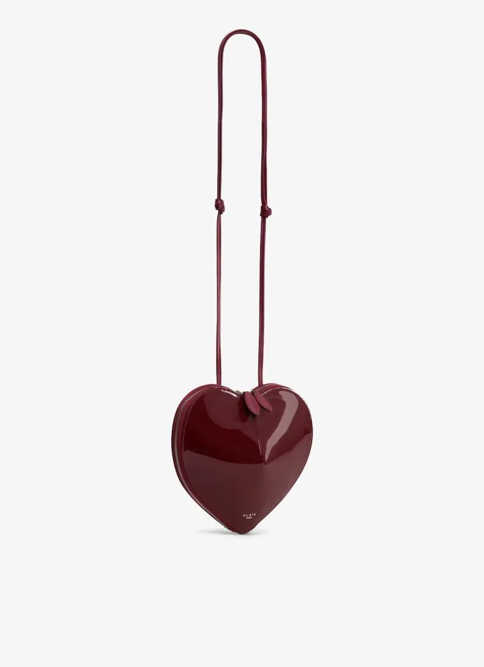 Alaa CrossBody Bags LE CUR BAG IN PATENT LEATHER Garnet Red 8211 Women