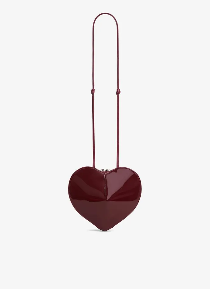 Alaa CrossBody Bags LE CUR BAG IN PATENT LEATHER Garnet Red 8211 Women