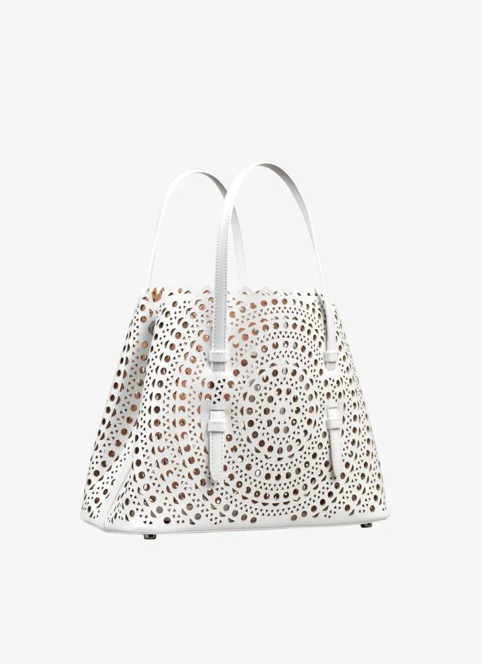 Alaa CrossBody Bags MINA 25 BAG IN VIENNE CALFSKIN Optic White 8211 Women Alaa CrossBody Bags MINA 25 BAG IN VIENNE CALFSKIN Optic White 8211 Women