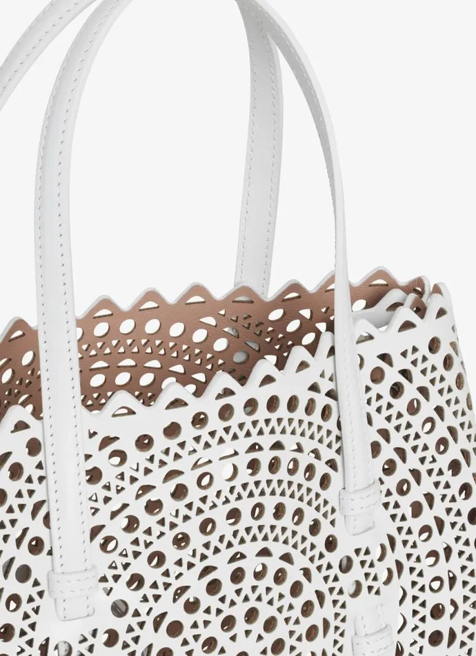 Alaa CrossBody Bags MINA 25 BAG IN VIENNE CALFSKIN Optic White 8211 Women Alaa CrossBody Bags MINA 25 BAG IN VIENNE CALFSKIN Optic White 8211 Women