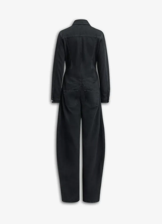 Alaa Pants and Shorts DENIM JUMPSUIT Black 8211 Women