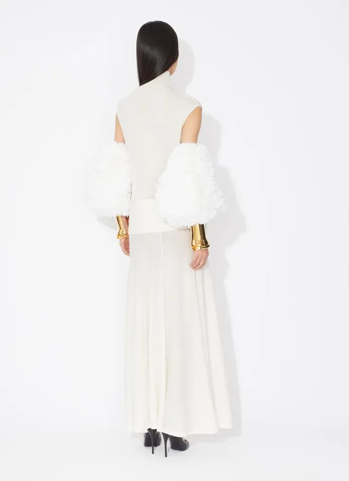 Alaa Skirts FLUID KNITTED SKIRT Natural White 8211 Women Alaa Skirts FLUID KNITTED SKIRT Natural White 8211 Women