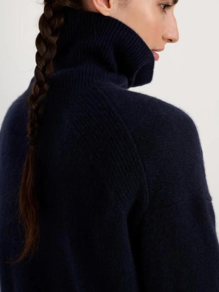 Alex Mill Sweaters Cecile Turtleneck In Cashmere Navy 8211 Women
