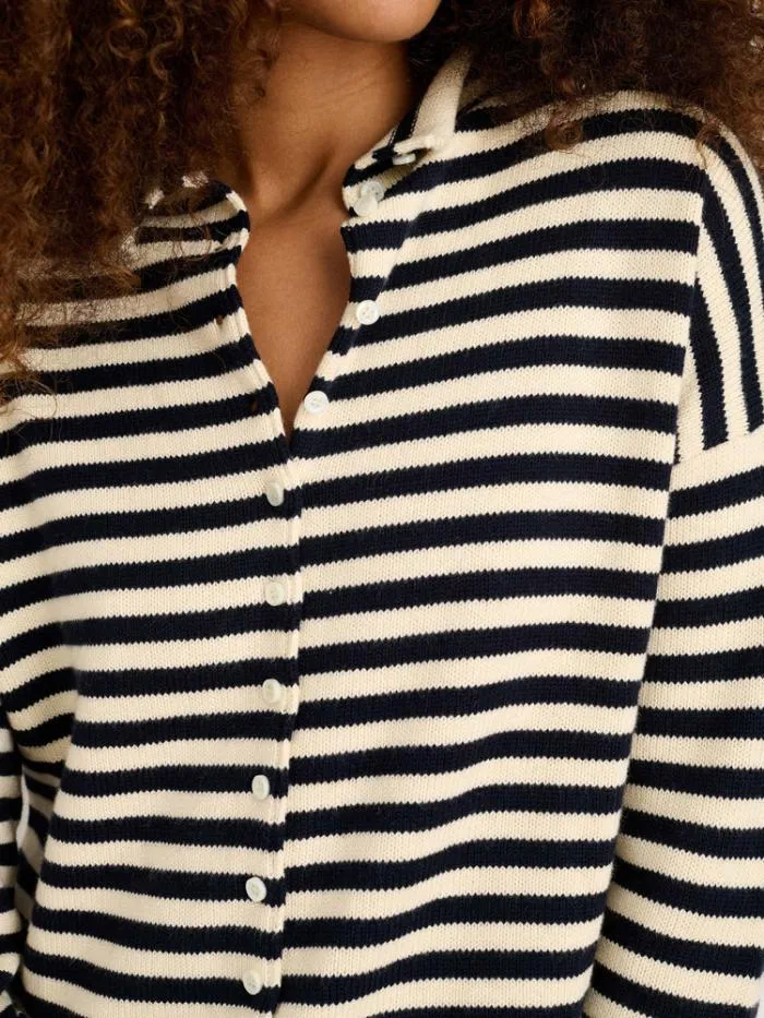 Alex Mill Sweaters Taylor Striped Cardigan In Cotton Cashmere 8211 Women