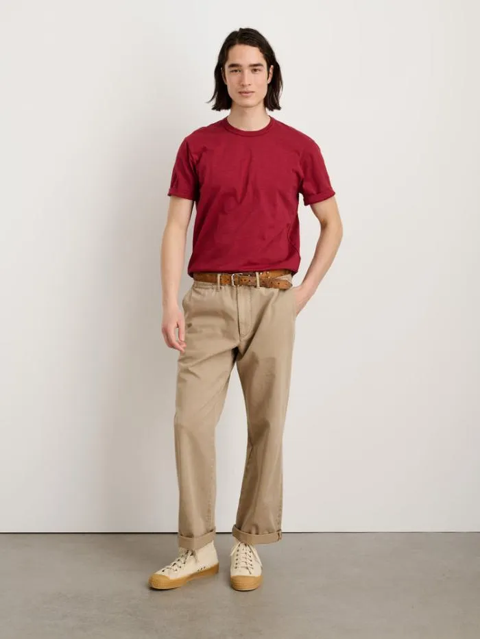Alex Mill Tees Polos Standard T Shirt In Slub Cotton Fire Brick 8211 Men