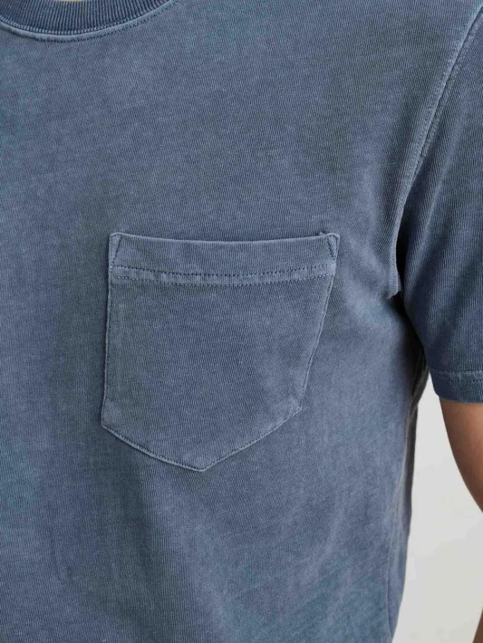 Alex Mill Tees Polos Vintage Wash Pocket Tee Faded Blue 8211 Men