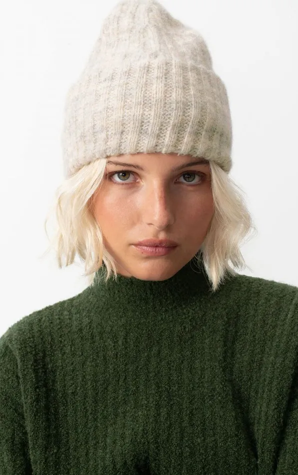 American Vintage Beanies and Caps WomenMen Beanie East Melange Powder Snow