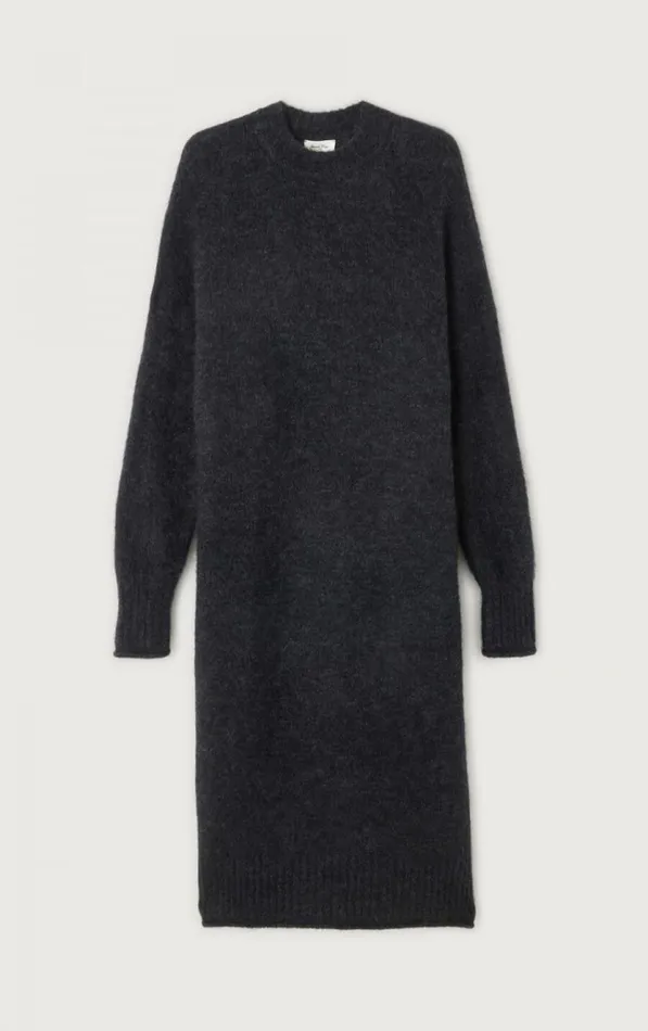 American Vintage Dresses Women Dress Nuny Melange Charcoal American Vintage Dresses Women Dress Nuny Melange Charcoal
