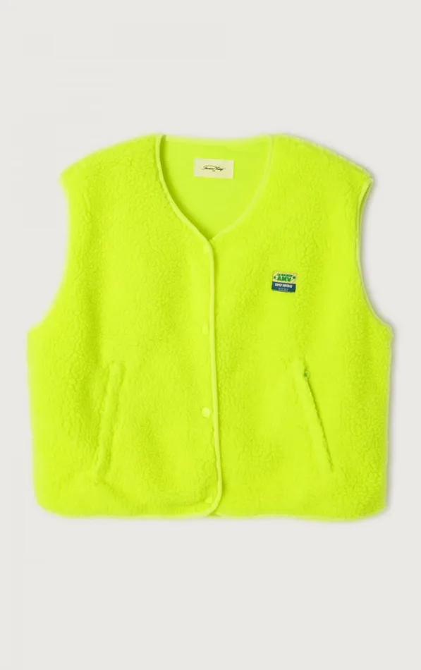 American Vintage Jackets and Blazers Women Jacket Hoktown Neon Yellow