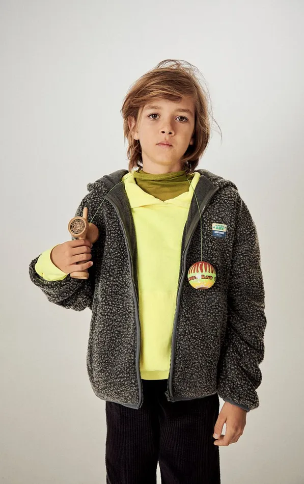 American Vintage Jackets and Coats Kids Jacket Hoktown Melange Charcoal