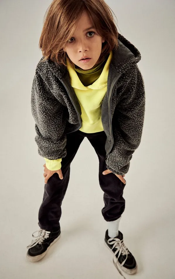 American Vintage Jackets and Coats Kids Jacket Hoktown Melange Charcoal American Vintage Jackets and Coats Kids Jacket Hoktown Melange Charcoal