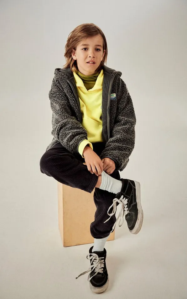 American Vintage Jackets and Coats Kids Jacket Hoktown Melange Charcoal American Vintage Jackets and Coats Kids Jacket Hoktown Melange Charcoal