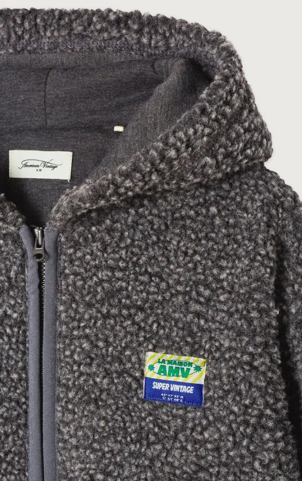 American Vintage Jackets and Coats Kids Jacket Hoktown Melange Charcoal American Vintage Jackets and Coats Kids Jacket Hoktown Melange Charcoal