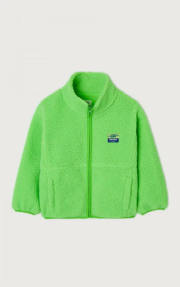 American Vintage Jackets and Coats Kids Jacket Hoktown Melange Fluorescent Green American Vintage Jackets and Coats Kids Jacket Hoktown Melange Fluorescent Green