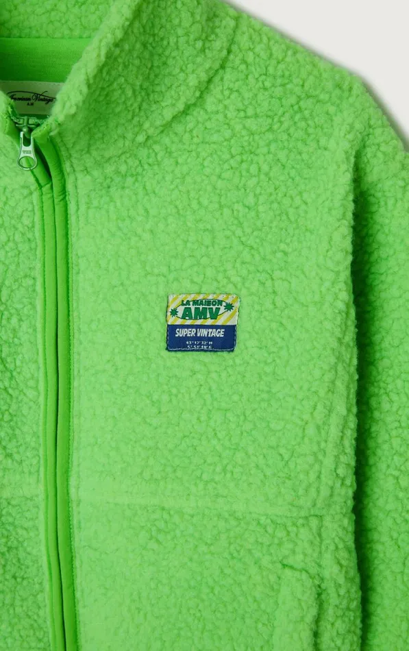 American Vintage Jackets and Coats Kids Jacket Hoktown Melange Fluorescent Green American Vintage Jackets and Coats Kids Jacket Hoktown Melange Fluorescent Green