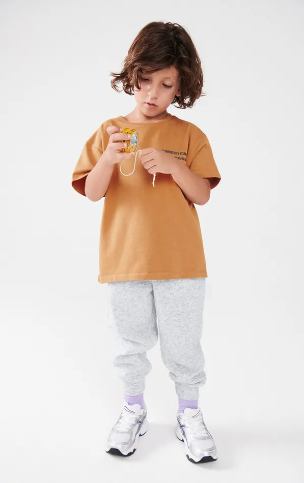 American Vintage Joggers Kids Joggers Evona Melange Light Grey