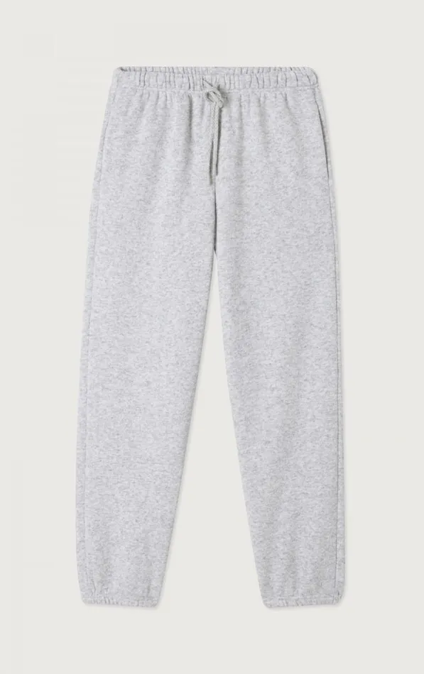 American Vintage Joggers Men Joggers Evona Melange Light Grey