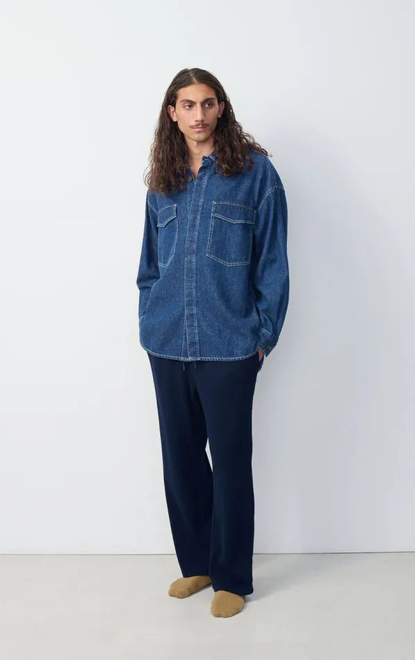 American Vintage Joggers Men Joggers Ryvy Navy