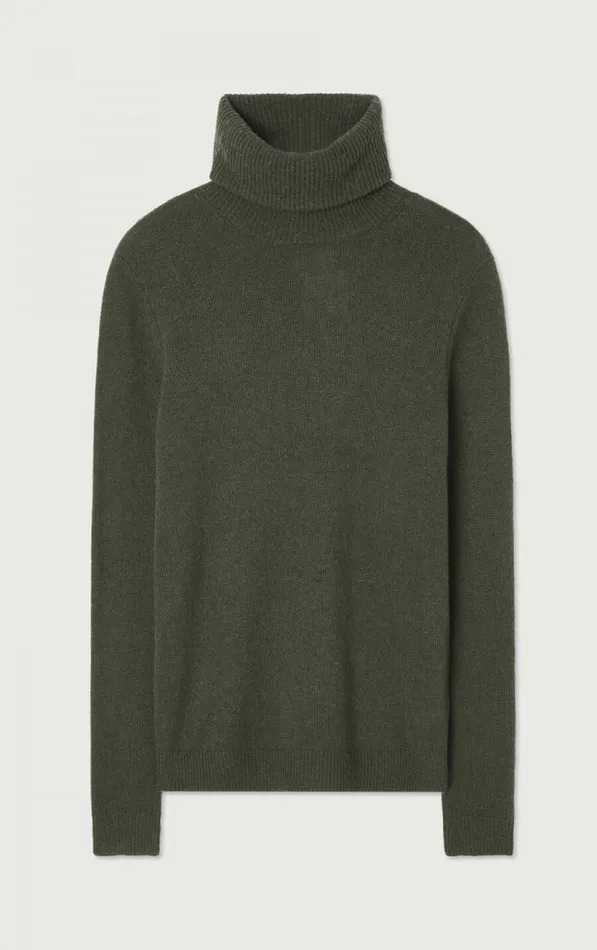 American Vintage Jumpers and Cardigans Men Jumper Falyday Seaweed Black Melange American Vintage Jumpers and Cardigans Men Jumper Falyday Seaweed Black Melange
