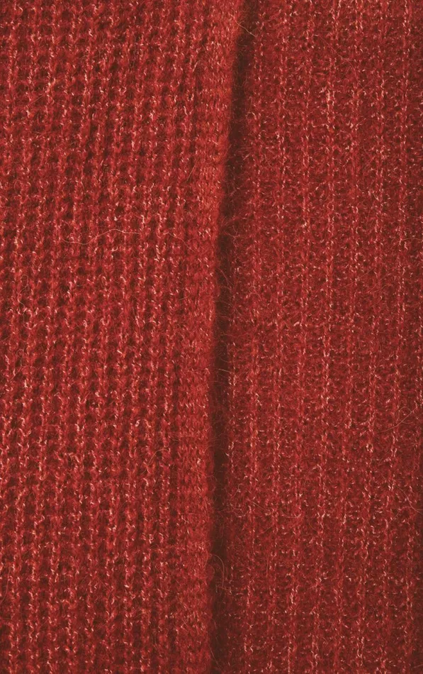 American Vintage Jumpers and Cardigans Women Cardigan East Melange Burgundy American Vintage Jumpers and Cardigans Women Cardigan East Melange Burgundy