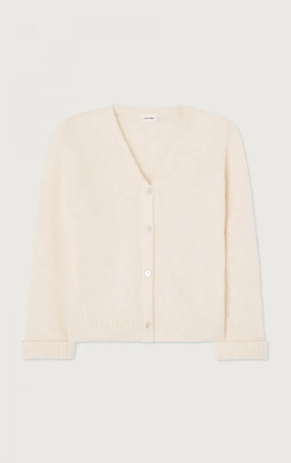 American Vintage Jumpers and Cardigans Women Cardigan East Melange Pearl American Vintage Jumpers and Cardigans Women Cardigan East Melange Pearl